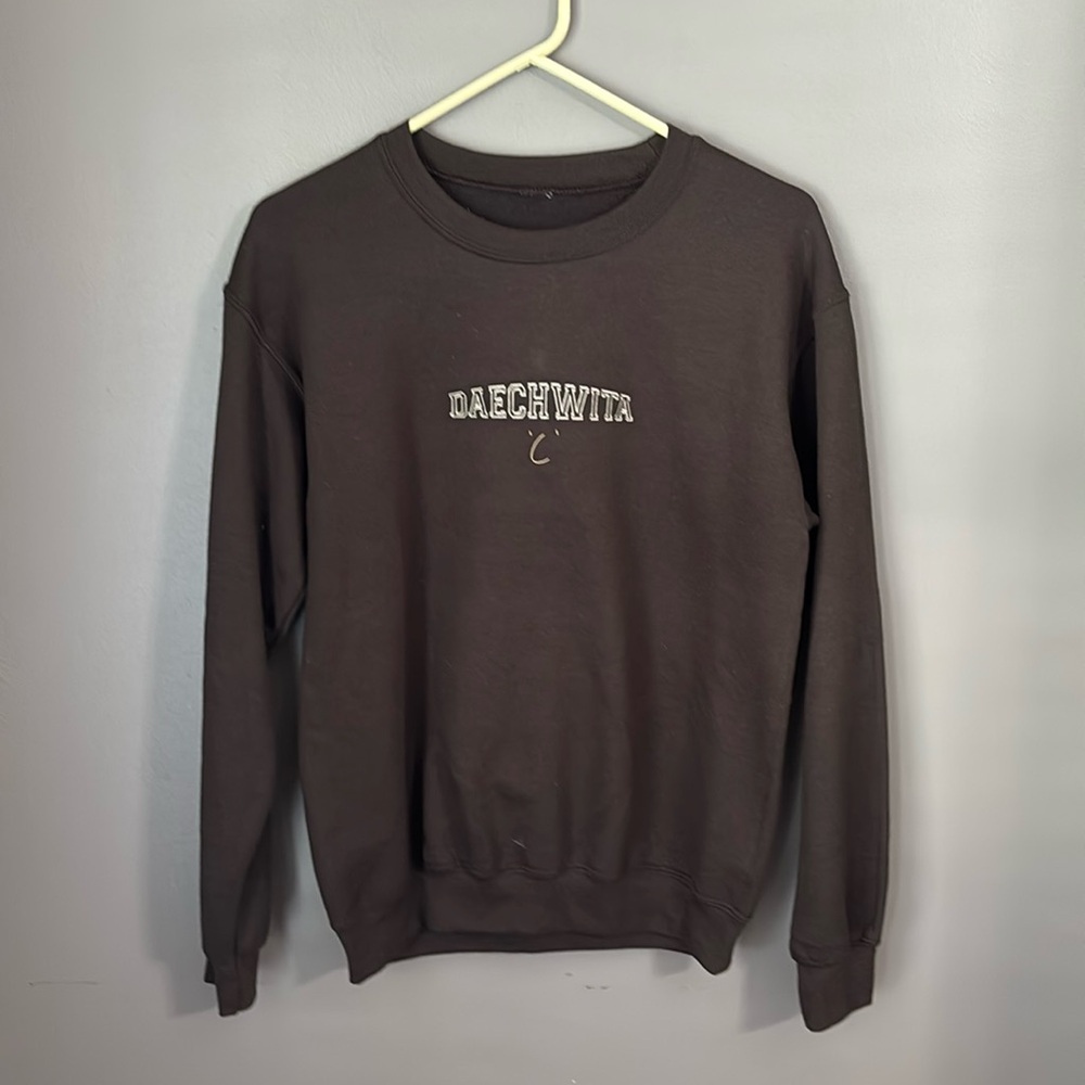 Brown Graphic Crew Neck